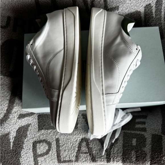 Lanvin DDB0 white dark green sneakers  FM-SKDK0A-GOTE-E23 size 43/10 NWT - Picture 4 of 12